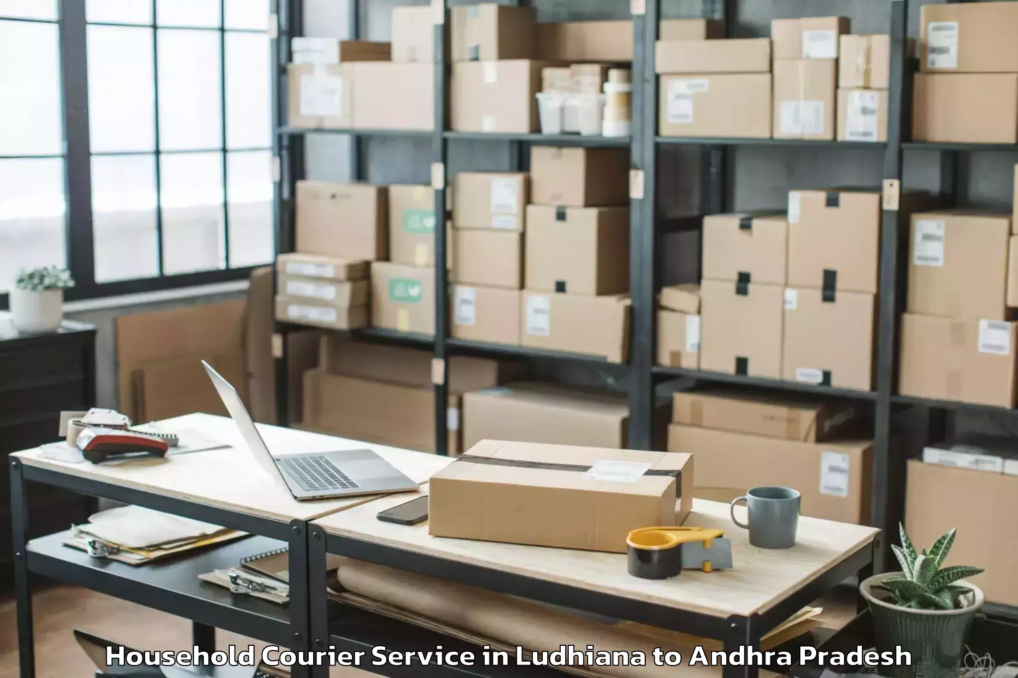 Hassle-Free Ludhiana to Samarlakota Household Courier